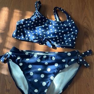 Cat and jack polkadot swimsuit 14 16 very good quality, never worn